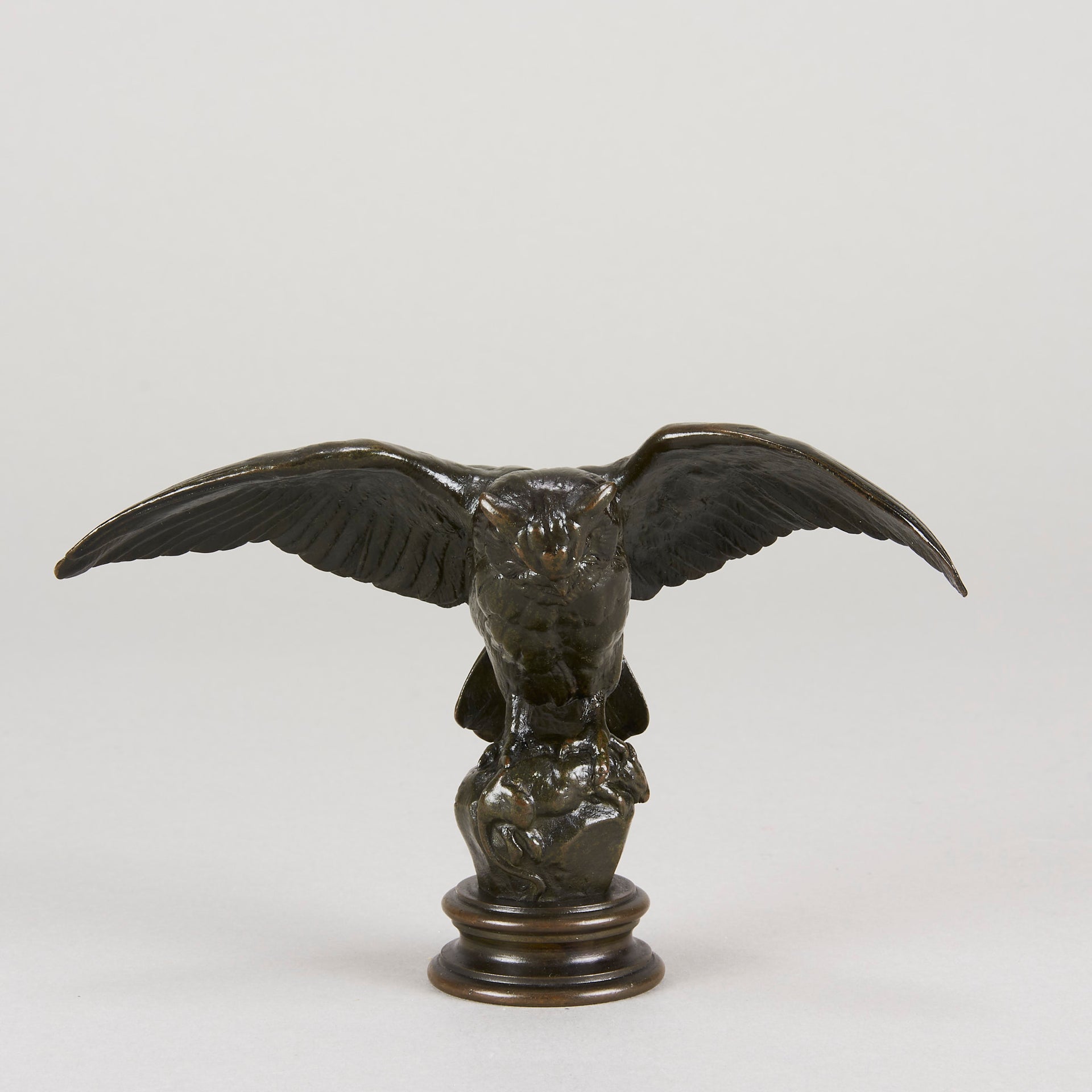 Barye bronze owl