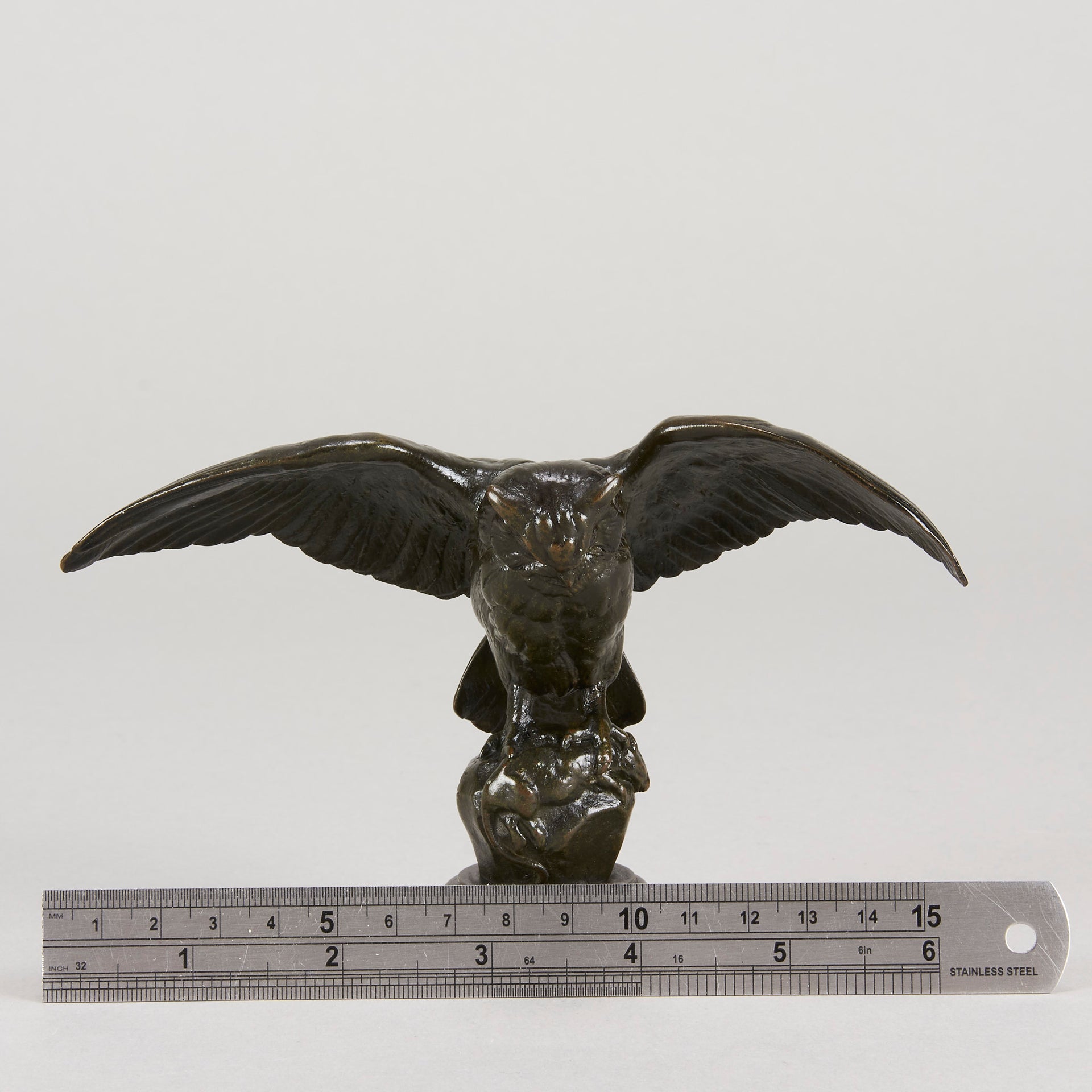 Barye bronze owl