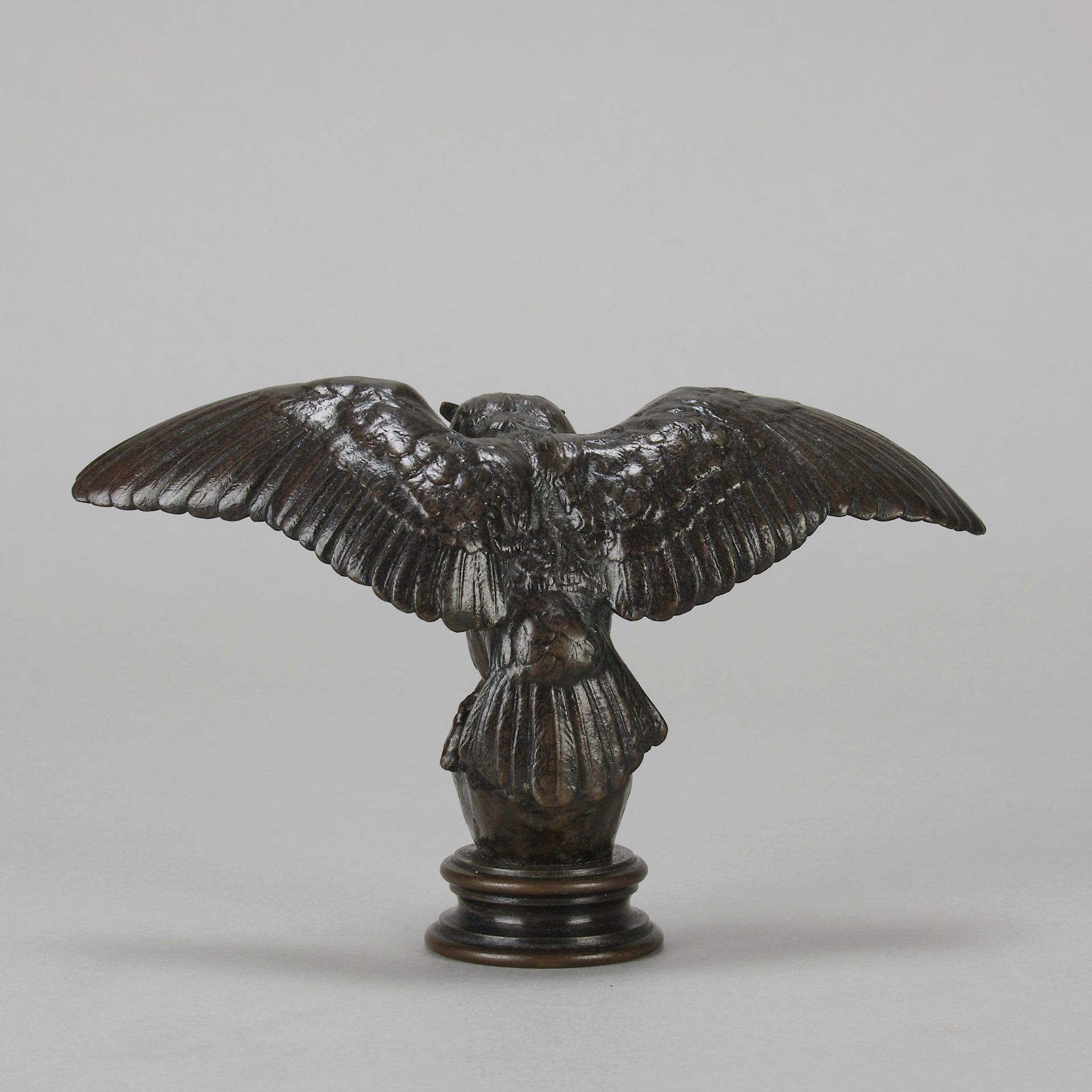 Hibou by Antoine Louis Barye - Antique Bronze Statue of an owl - Hickmet Fine Arts 