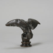 Hibou by Antoine Louis Barye - Antique Bronze Statue of an owl - Hickmet Fine Arts 