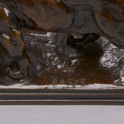 Barye Bronze Jaguar