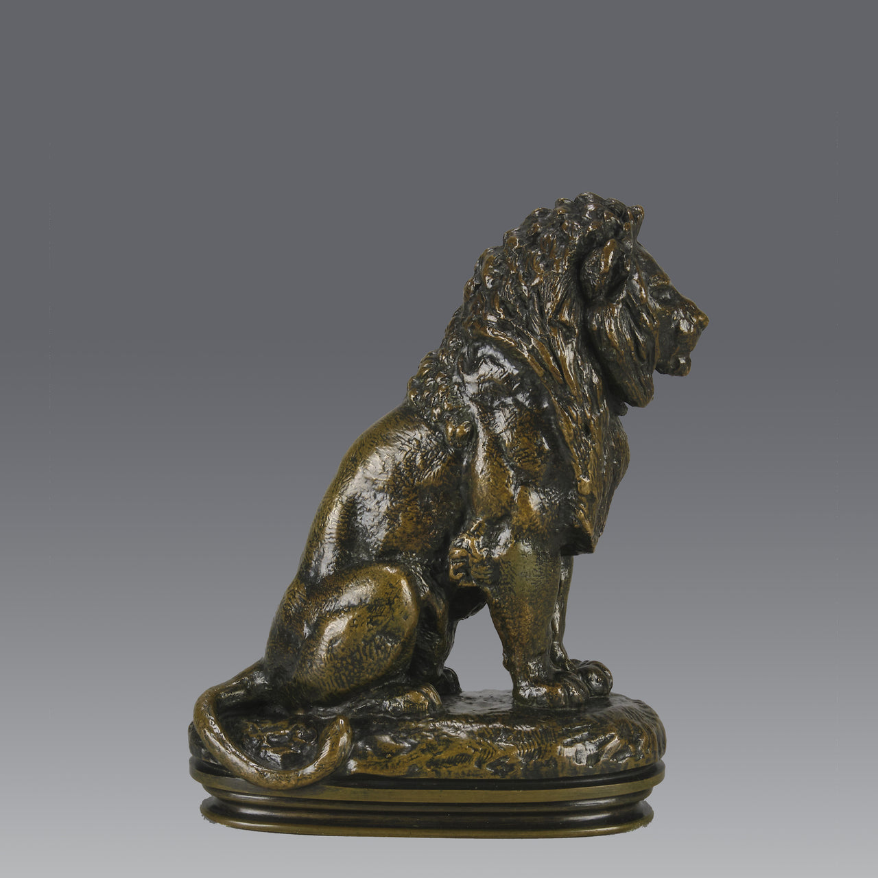 "Lion Assis" by Antoine L Barye