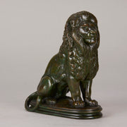 Barye Bronze Lion - Animaliers - Antique Bronze - Hickmet Fine Arts