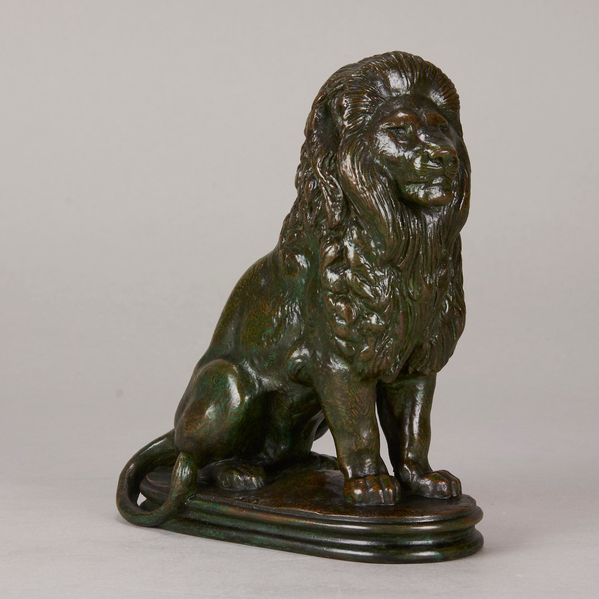 Barye Bronze Lion - Animaliers - Antique Bronze - Hickmet Fine Arts