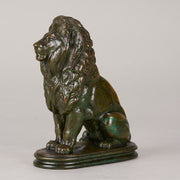 Barye Bronze Lion - Animaliers - Antique Bronze - Hickmet Fine Arts