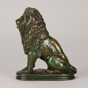 Barye Bronze Lion - Animaliers - Antique Bronze - Hickmet Fine Arts