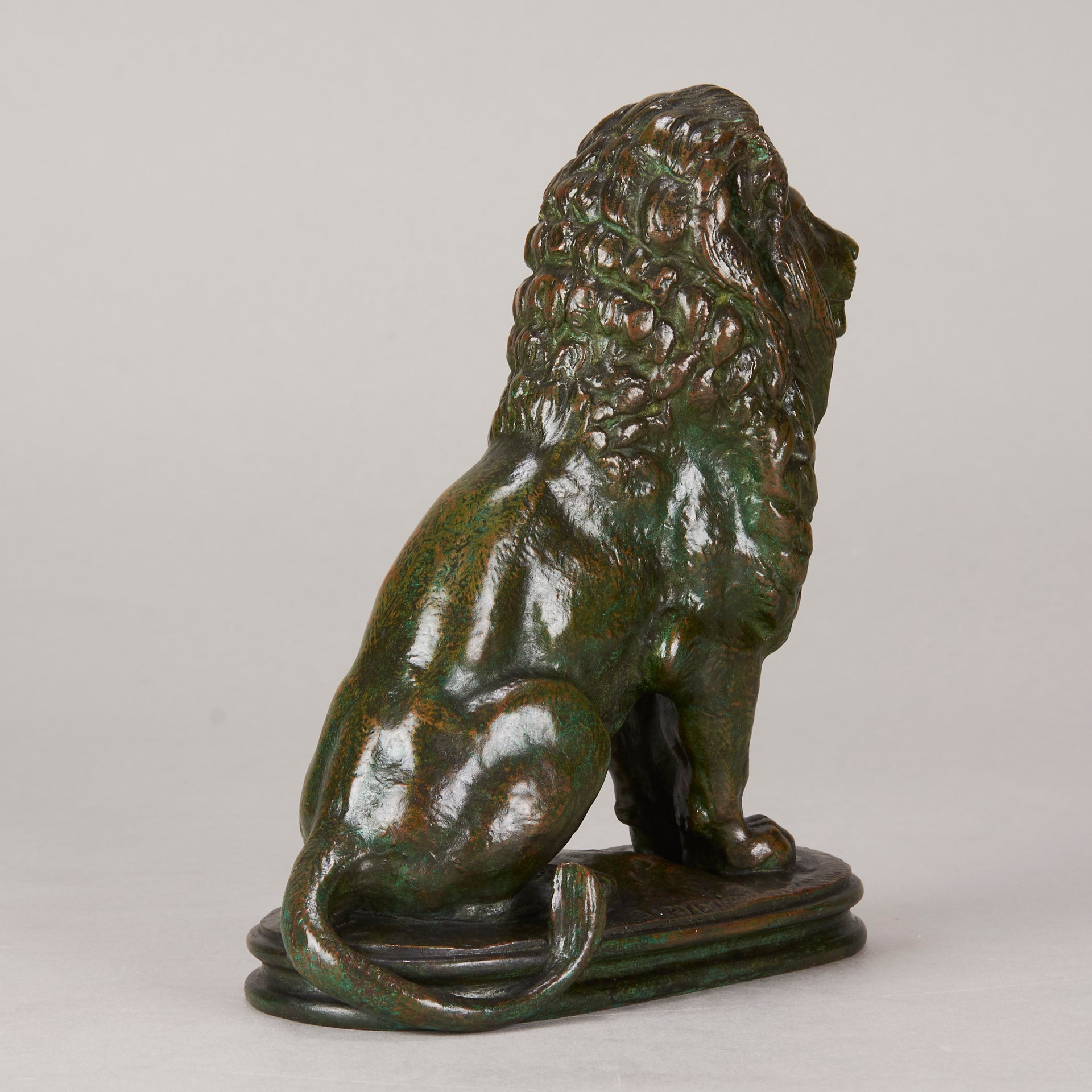 Barye Bronze Lion - Animaliers - Antique Bronze - Hickmet Fine Arts