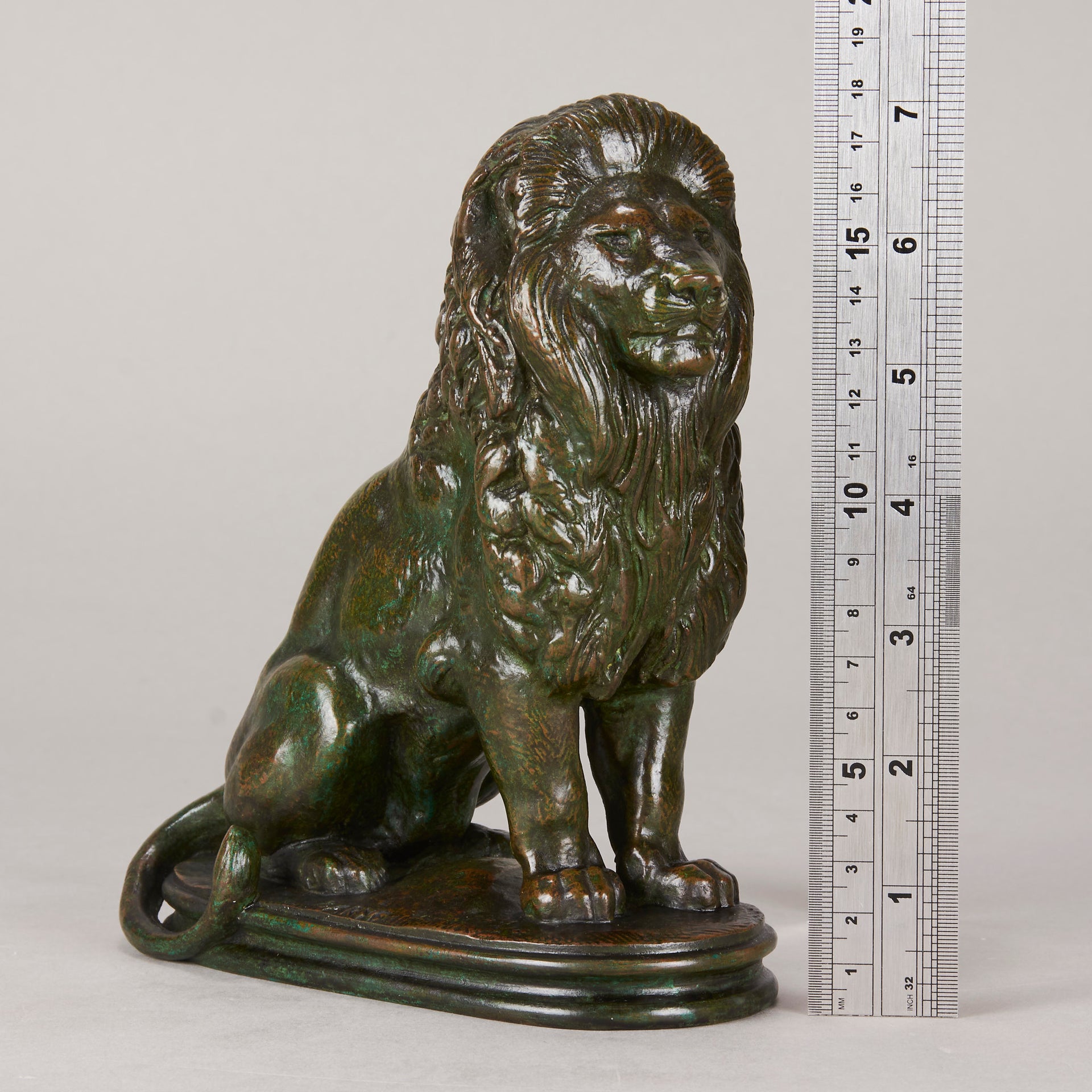Barye Bronze Lion - Animaliers - Antique Bronze - Hickmet Fine Arts