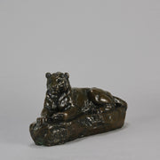 Antoine Louis Barye - Panthere De L'Inde - Antique Bronze Panther - Hickmet Fine Arts