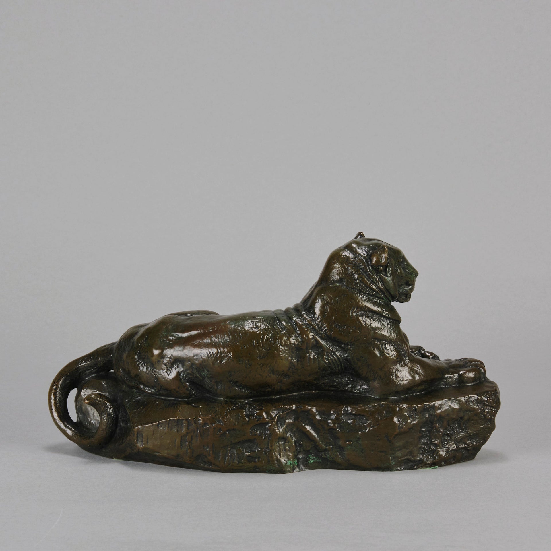 Antoine Louis Barye - Panthere De L'Inde - Antique Bronze Panther - Hickmet Fine Arts