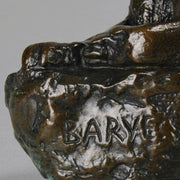 Antoine Louis Barye - Panthere De L'Inde - Antique Bronze Panther - Hickmet Fine Arts