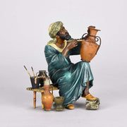 “Arab Potter” Bronze by Franz Bergman