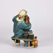 “Arab Potter” Bronze by Franz Bergman