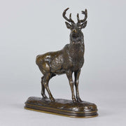 Barye Stag - Animalier bronze by Antoine Barye - Hickmet Fine Arts