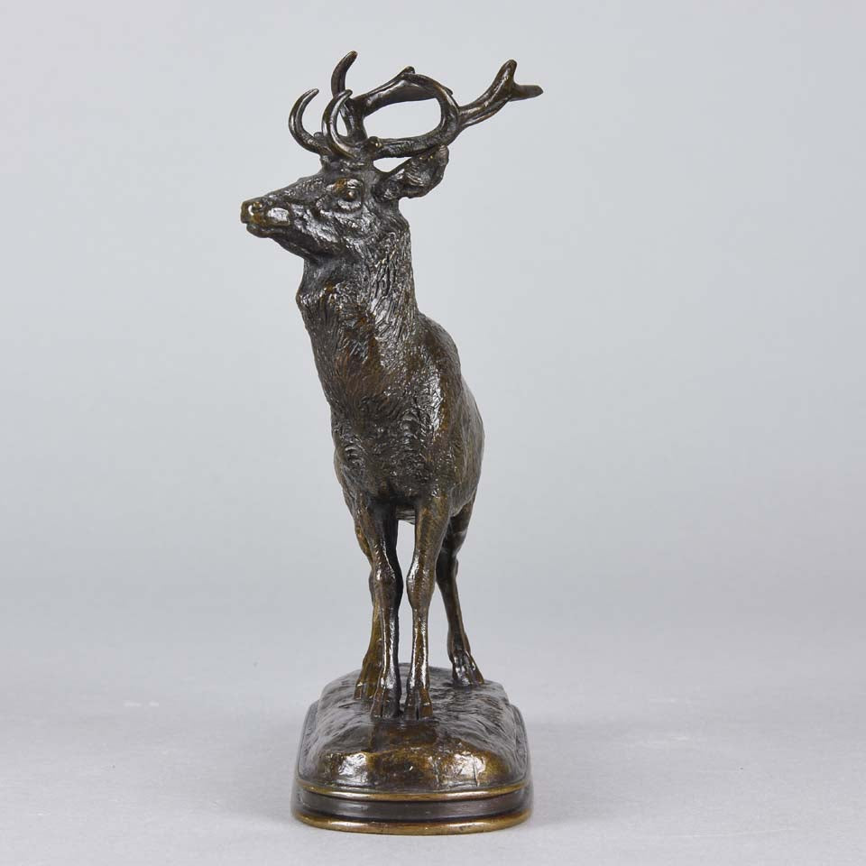 Barye Stag - Animalier bronze by Antoine Barye - Hickmet Fine Arts
