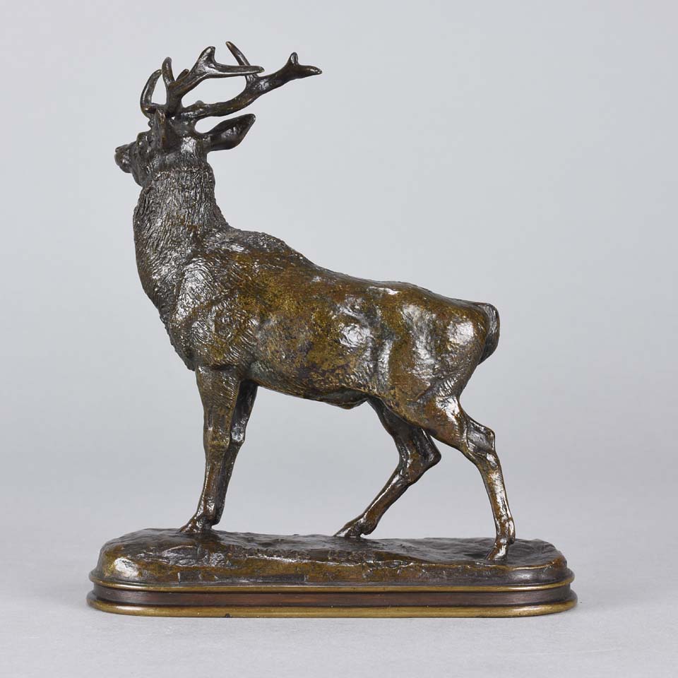 Barye Stag - Animalier bronze by Antoine Barye - Hickmet Fine Arts