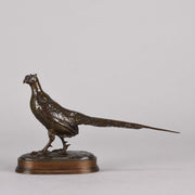 Barye Bronze - Faisan Tournee a Gauche - Animalier Bronze - Hickmet Fine Arts 