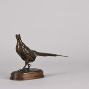 Barye Bronze - Faisan Tournee a Gauche - Animalier Bronze - Hickmet Fine Arts 