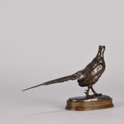 Barye Bronze - Faisan Tournee a Gauche - Animalier Bronze - Hickmet Fine Arts 