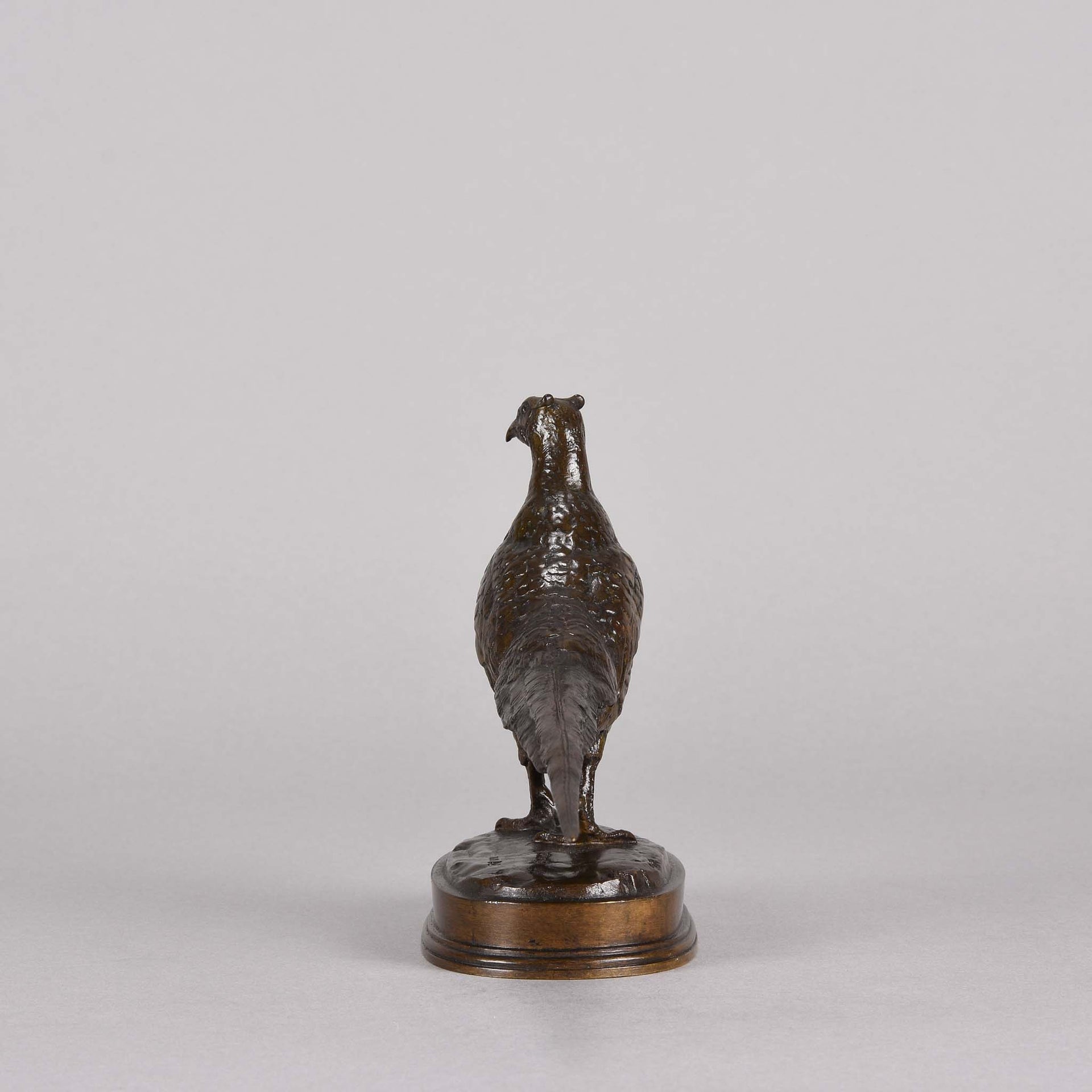 Barye Bronze - Faisan Tournee a Gauche - Animalier Bronze - Hickmet Fine Arts 