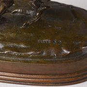 Barye Bronze - Faisan Tournee a Gauche - Animalier Bronze - Hickmet Fine Arts 