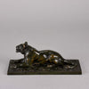 Barye Bronze - Lionne Couchee - Animalier Bronze - Hickmet Fine Arts 