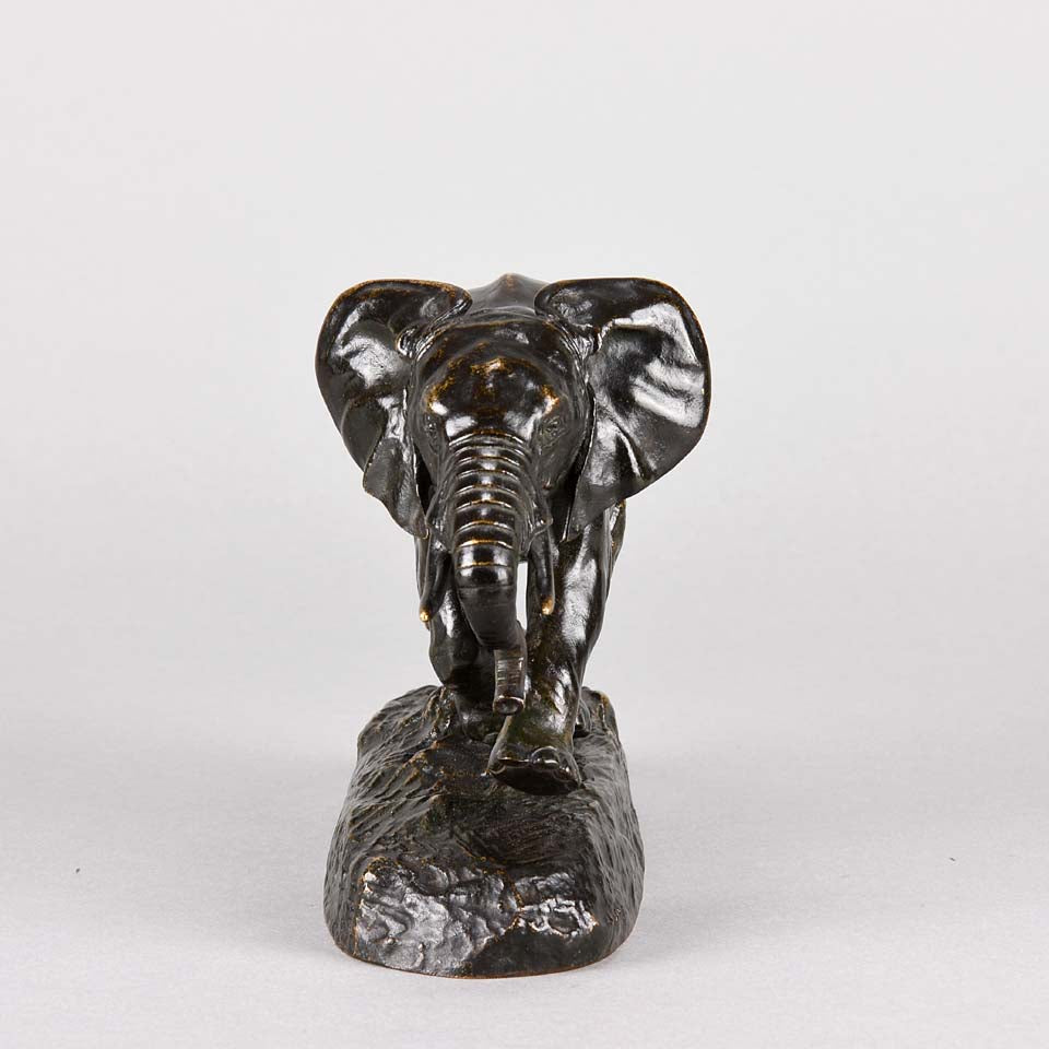 Barye Elephant du Senegal- Animalier Bronze  - Hickmet Fine Arts