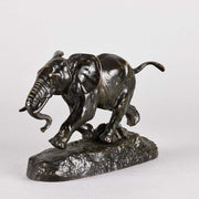 Barye Elephant du Senegal- Animalier Bronze  - Hickmet Fine Arts