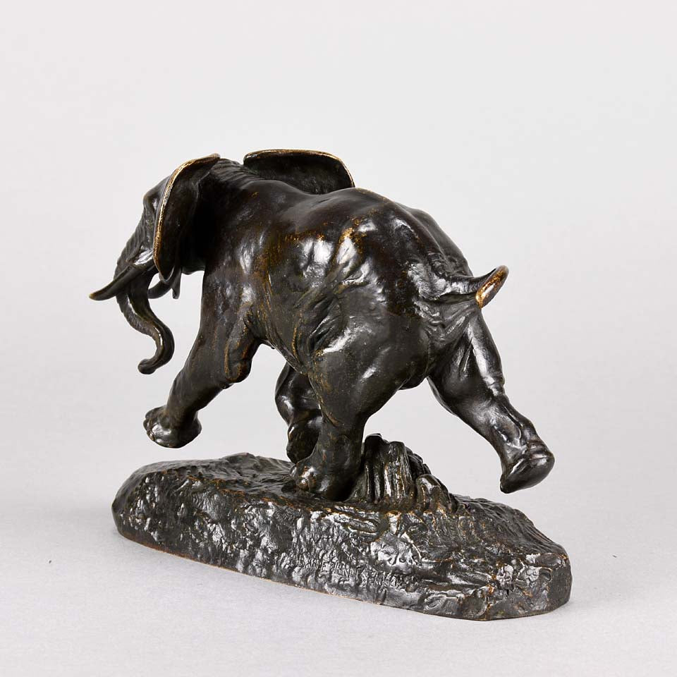 Barye Elephant du Senegal- Animalier Bronze  - Hickmet Fine Arts