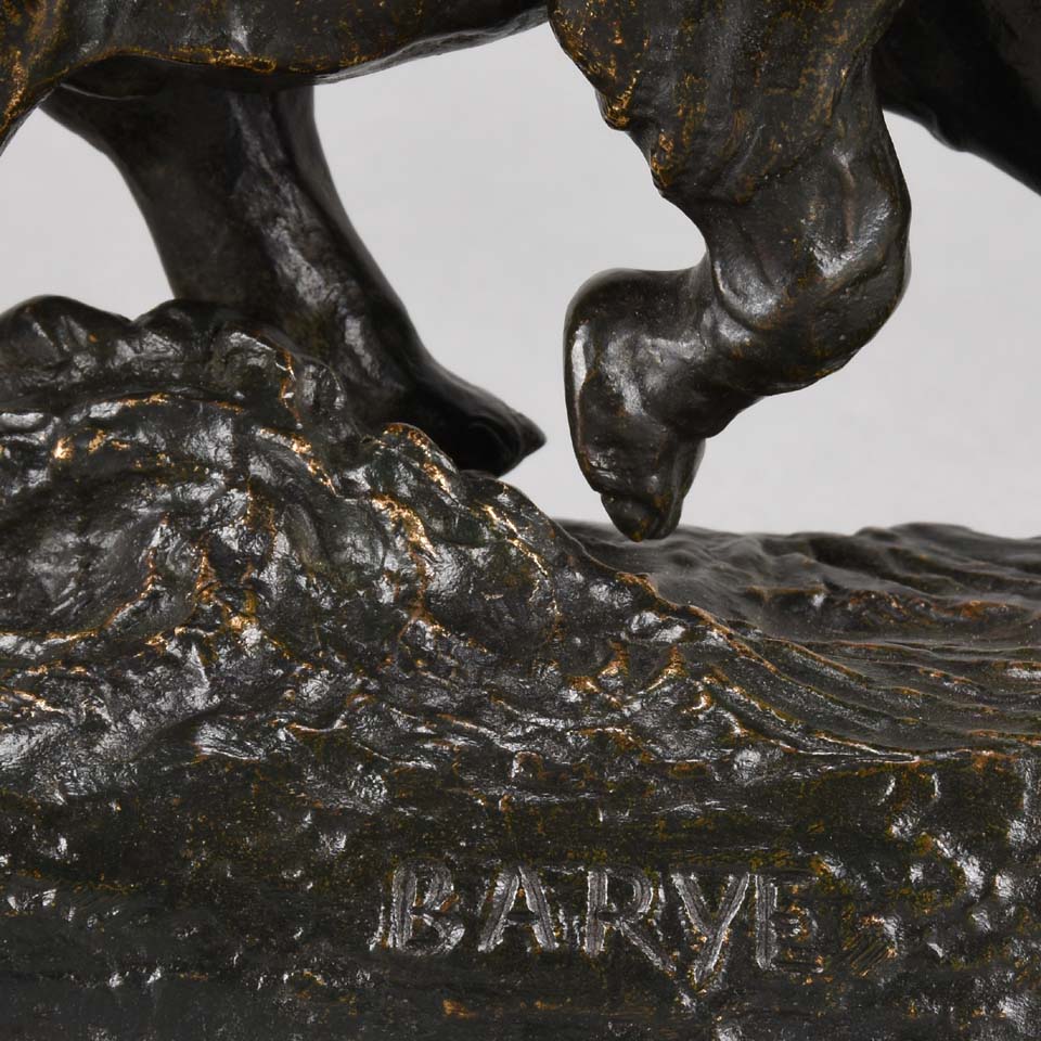 Barye Elephant du Senegal- Animalier Bronze  - Hickmet Fine Arts