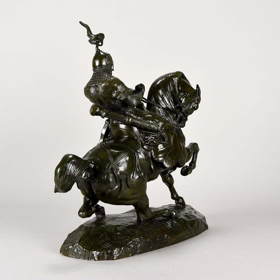 Barye Tartar Warrior bronze