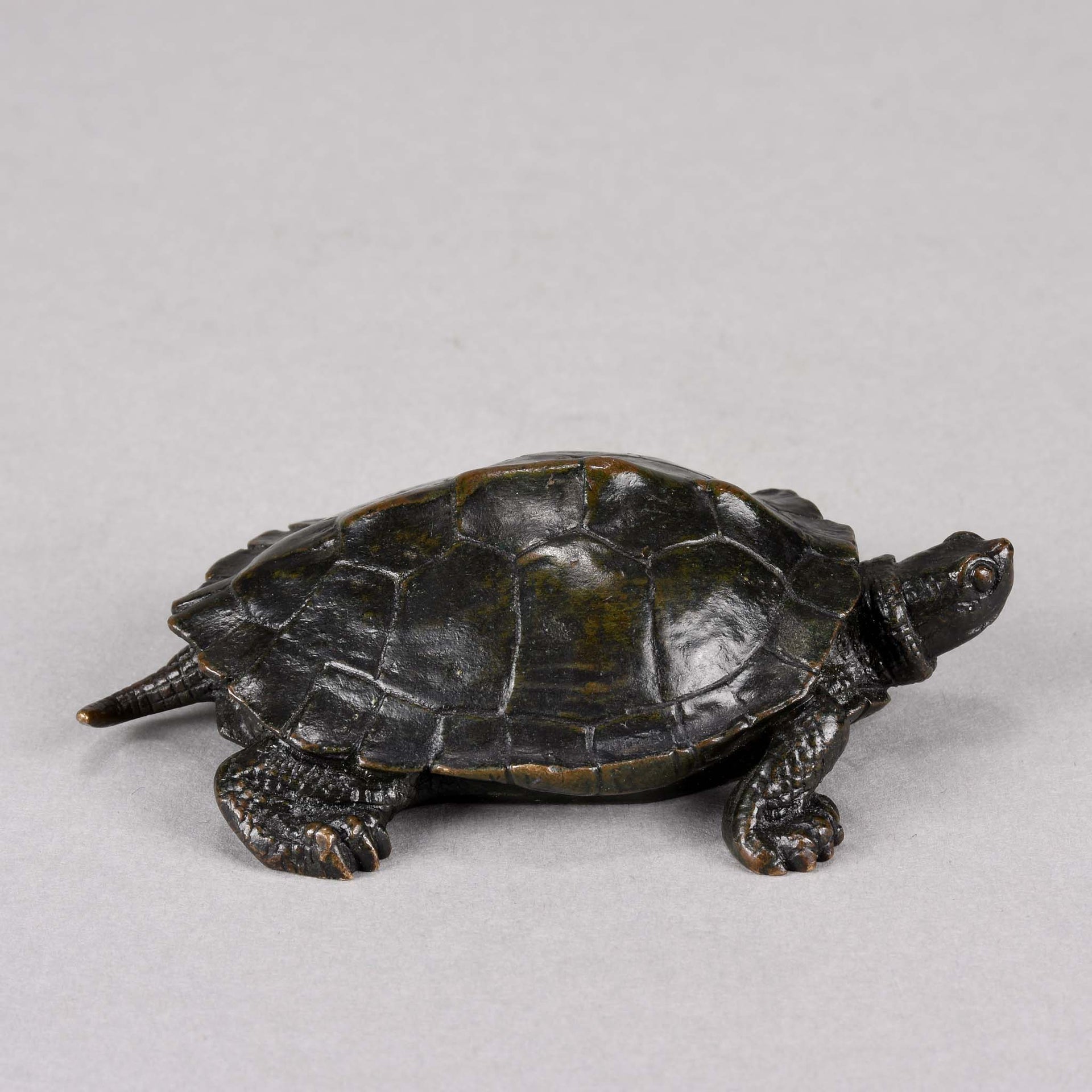Barye Bronze Tortue - Animalier Bronze Tortoise - Hickmet Fine Arts 