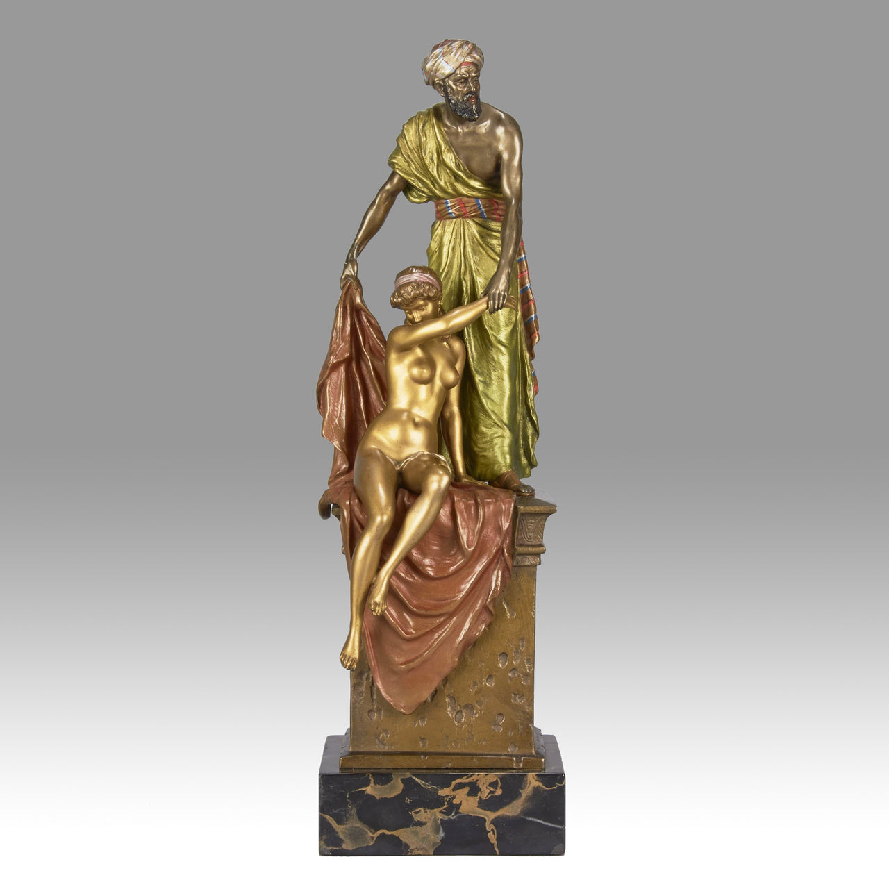 Bergman cold painted Vienna bronze