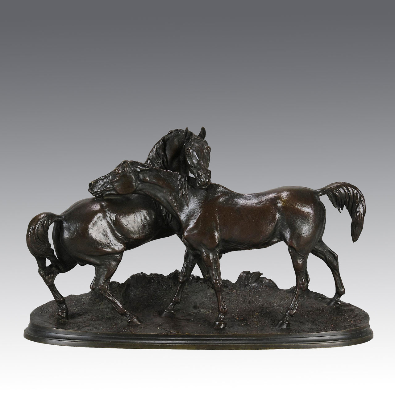 L'accolade- P J Mêne - Antique Bronze - Bronze statues for sale - Bronze sculptures for sale - Antique bronze statues - Hickmet Fine Arts