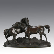 L'accolade- P J Mêne - Antique Bronze - Bronze statues for sale - Bronze sculptures for sale - Antique bronze statues - Hickmet Fine Arts