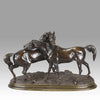 Mene Bronze Horses - L'Accolade Bronze  - Antique Bronze - Animaliers - Hickmet Fine Arts