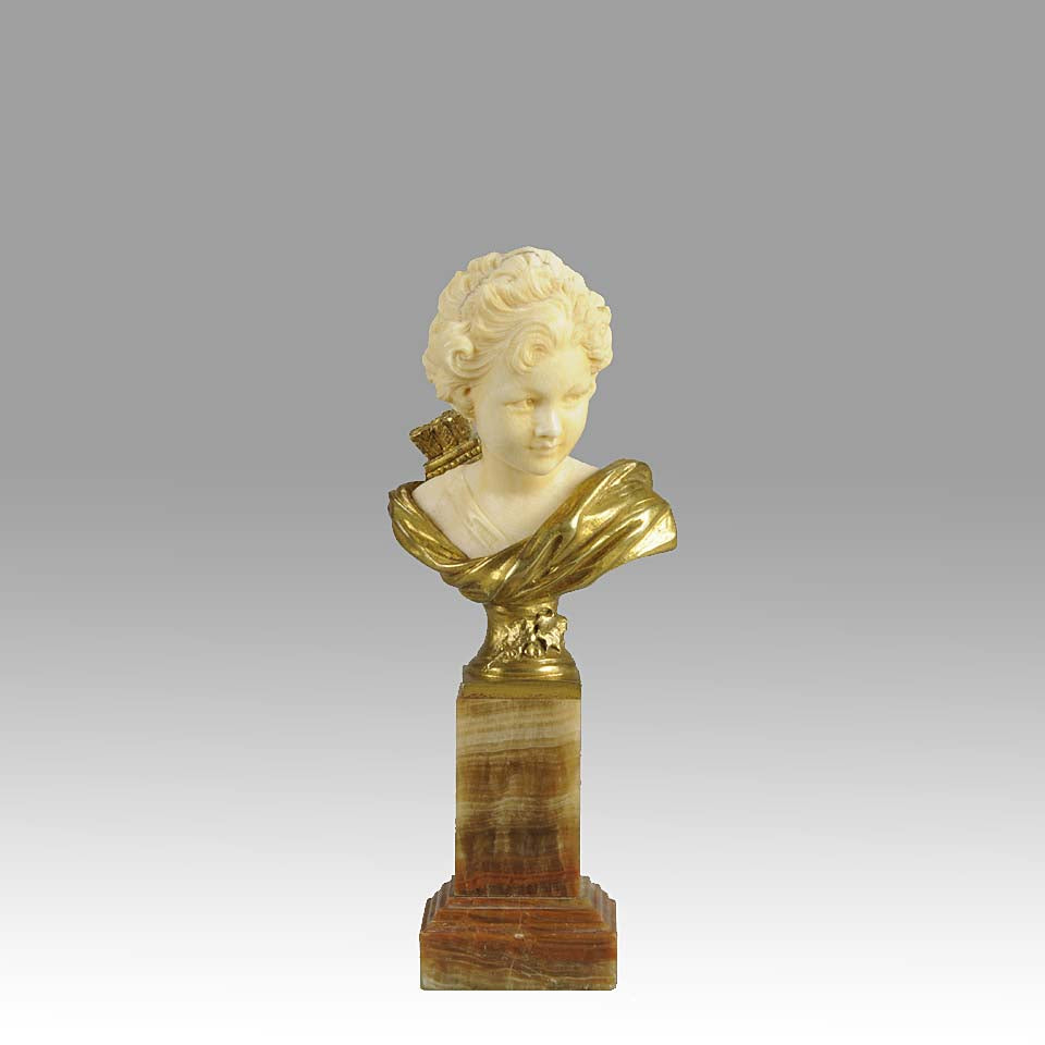 "Bust Of Cupid" by A Léonard