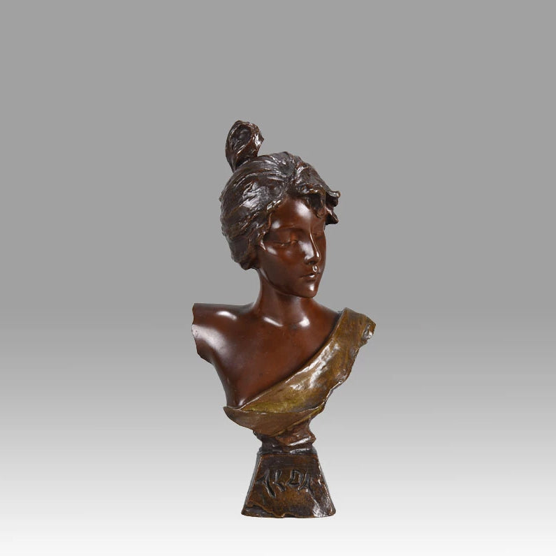Villanis Alda - Art Nouveau Bronze Bust - Hickmet Fine Arts