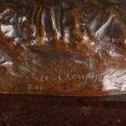 Clerget Bronze - Spinning Wool Art Nouveau Bronze - Hickmet Fine Arts