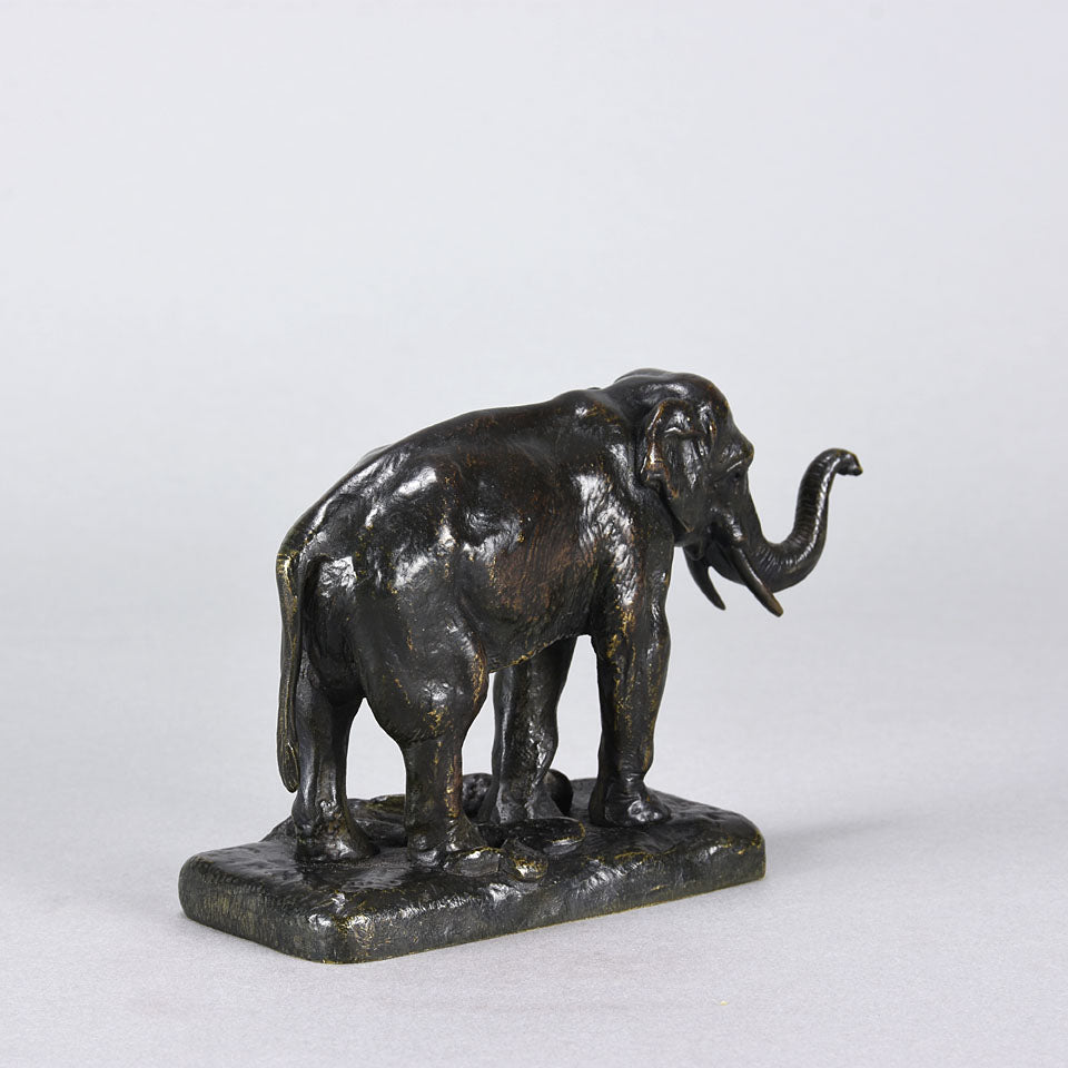 Alfred Barye Elephant - Animalier Bronze - Hickmet Fine Arts
