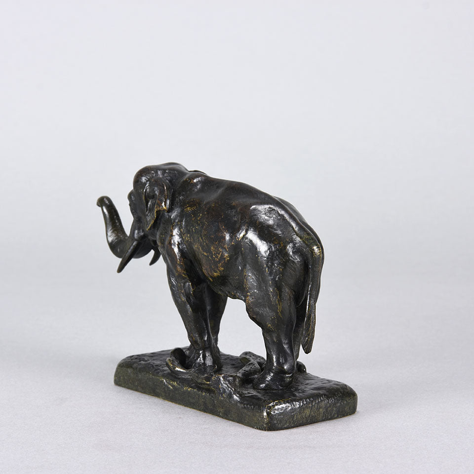 Alfred Barye Elephant - Animalier Bronze - Hickmet Fine Arts