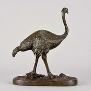 Barye Bronze - Standing Ostrich  - Hickmet Fine Arts