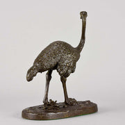 Barye Bronze - Standing Ostrich  - Hickmet Fine Arts