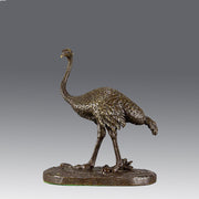 Barye Bronze - Standing Ostrich  - Hickmet Fine Arts