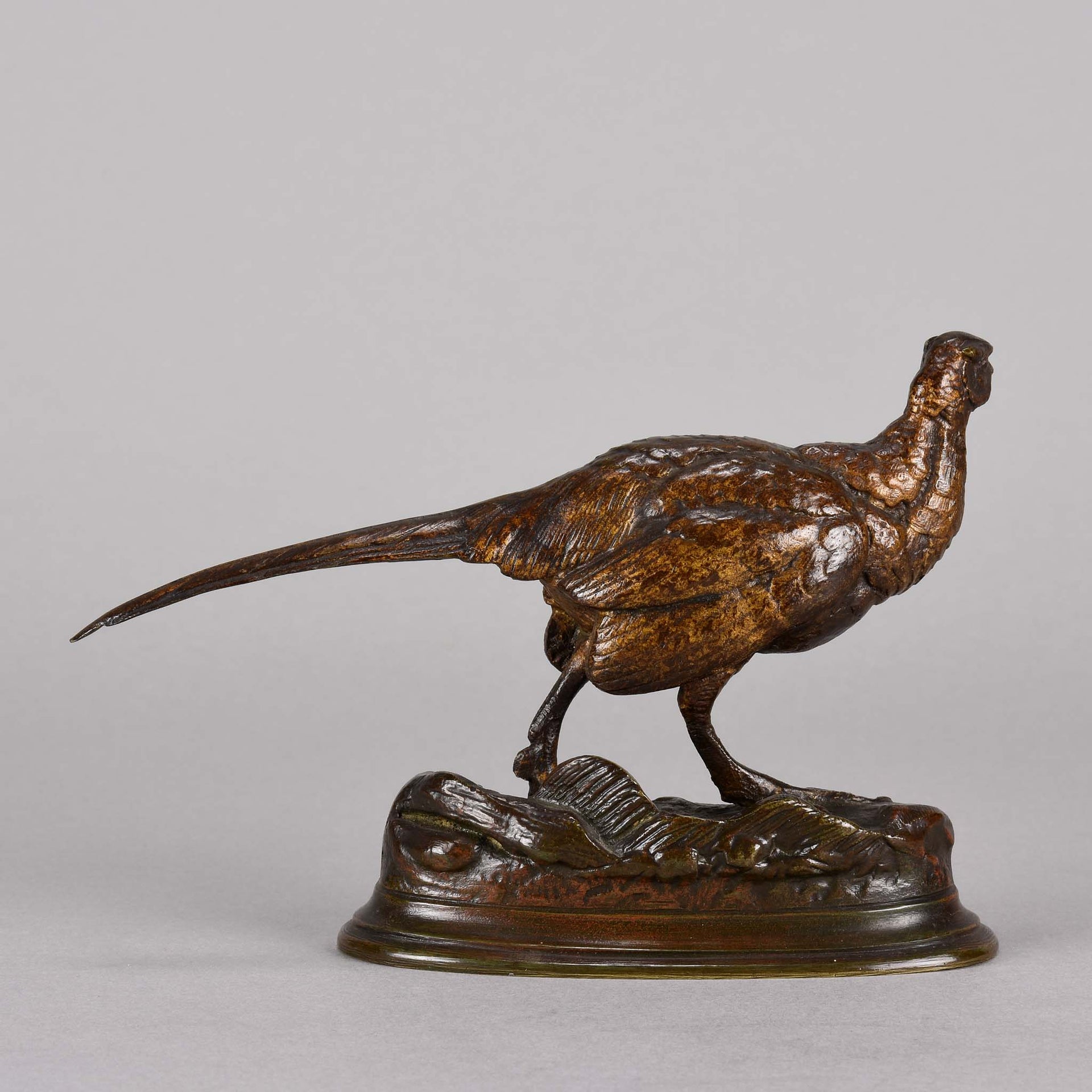 Alfred Barye bronze Pheasant
