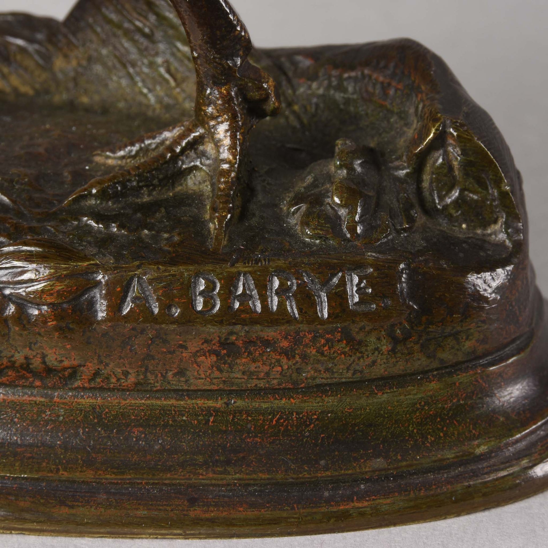Alfred Barye bronze Pheasant