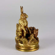 Animalier bronze Dubucand Hares