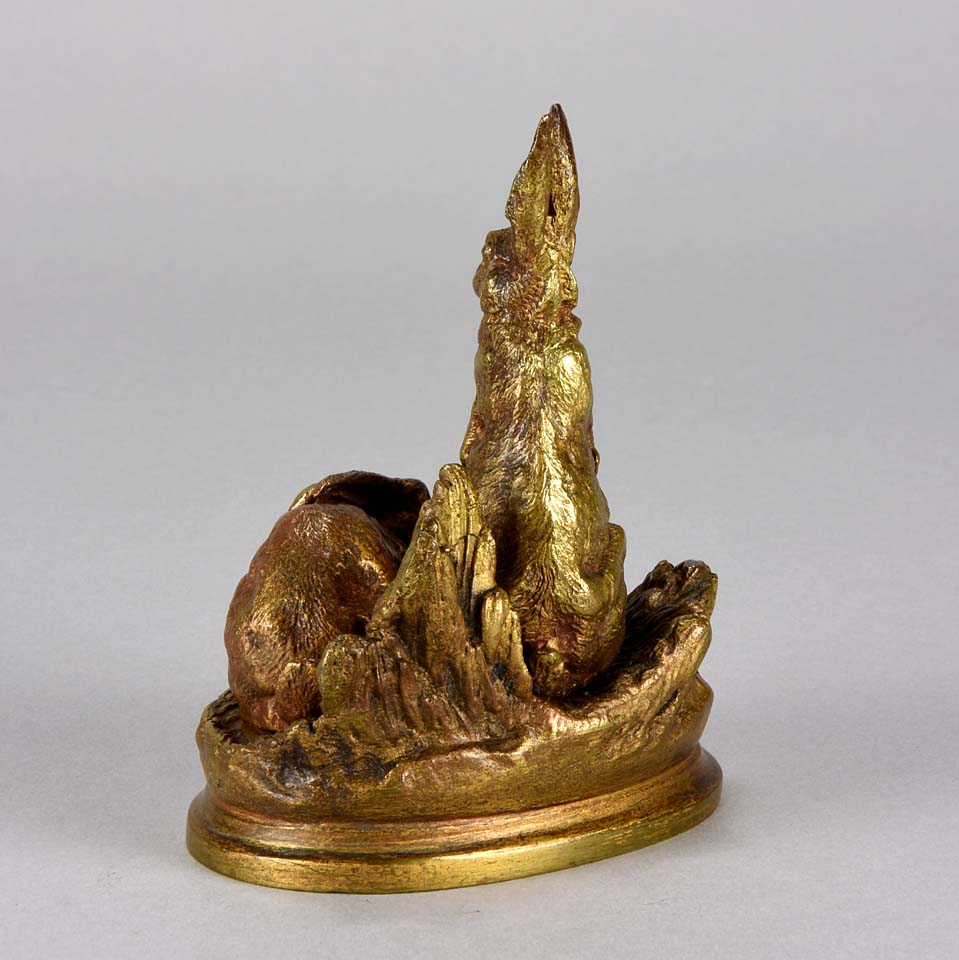 Animalier bronze Dubucand Hares