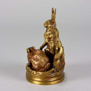 Animalier bronze Dubucand Hares
