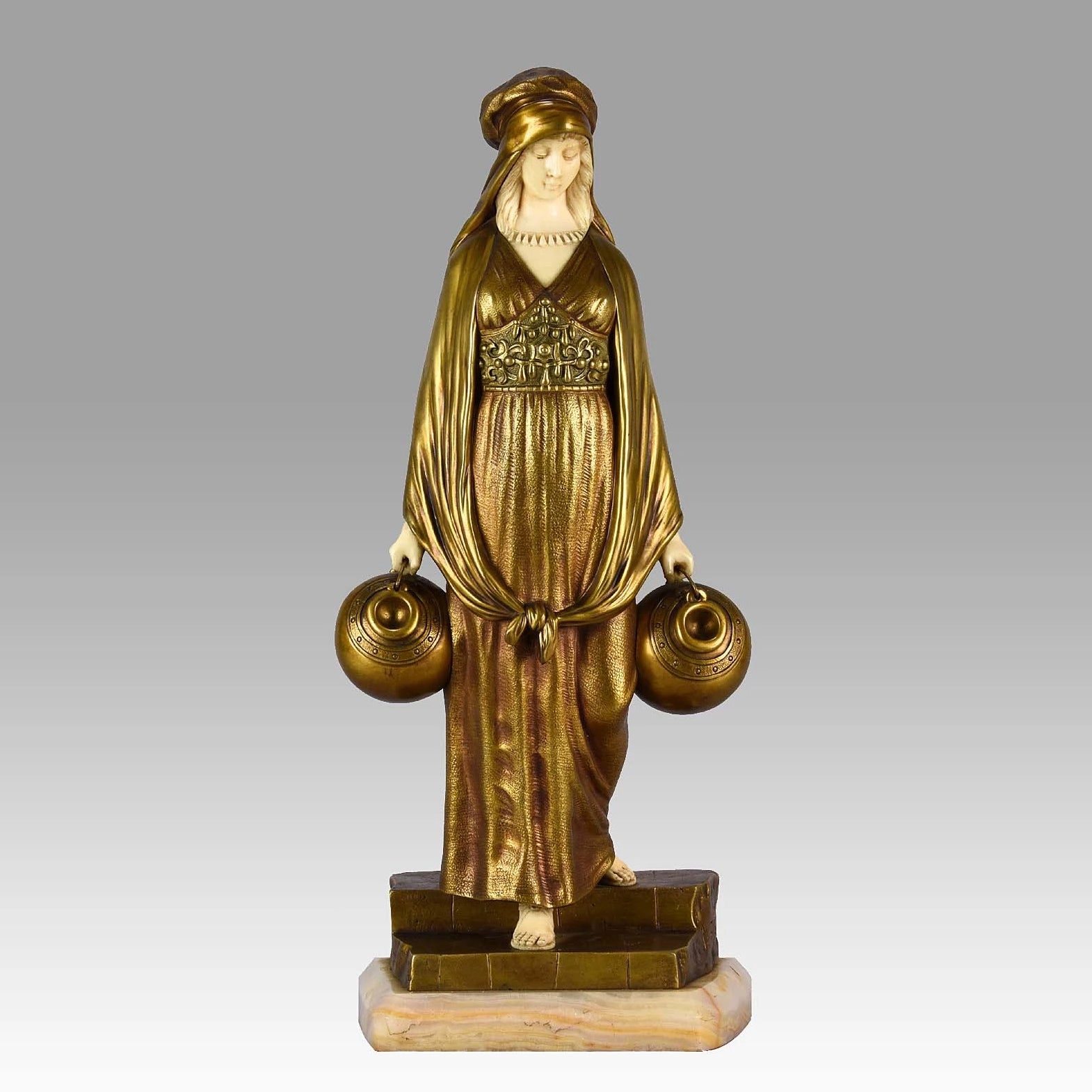 Alonzo bronze and Ivory Arab girl